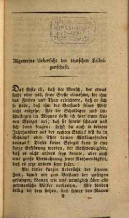 Versuch einer Geschichte der Leibeigenschaft in Pommern und Rügen : nebst einer Einleitung in die alte teutsche Leibeigenschaft