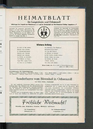 Sonderbares vom Bärenhof in Ochsenzoll