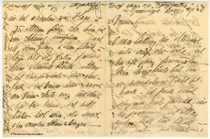 Brief von Louise Dumont an Gustav Lindemann