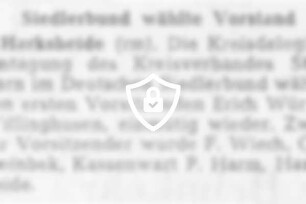Siedlerbund wählte Vorstand