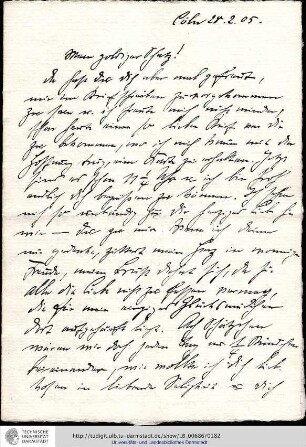 Brief vom 28.02.1905