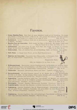 Fayence, Porzellan, Ostasiatisches Porzellan(Nr. 1-252)