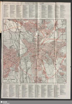 Plan von Leipzig