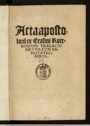Acta apostoloru[m]