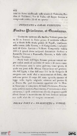 Fundus Priscianus. et Grassianus