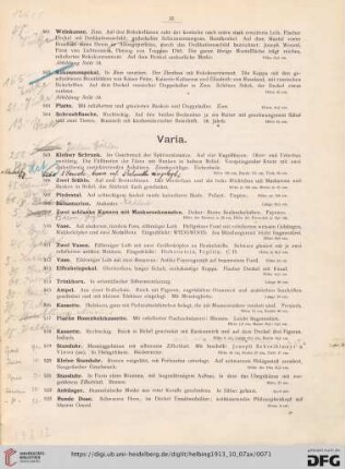 Varia (Nr. 505-547)