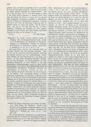 519-522 [Rezension] Kabisch, Richard, Wie lehren wir Religion?