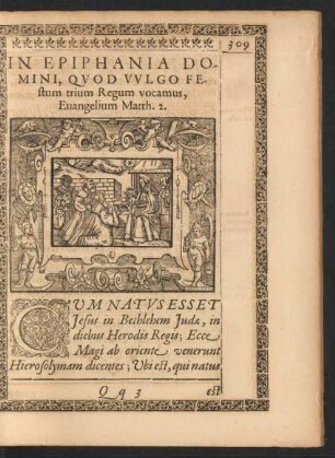 In Epiphania Domini, Quod Vulgo Festum trium Regum vocamus, Evangelium Matth. 2.