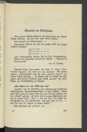 Skandal im Kolosseum.