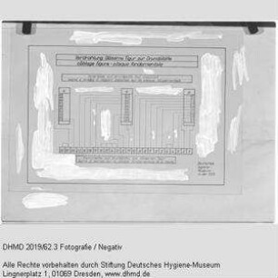 Technischer Plan - "Verdrahtung Gläserner Figur zur Grundplatte cablage figure plaque fondamentale"