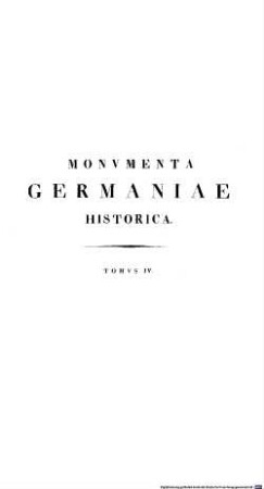 Monumenta Germaniae Historica : inde ab anno Christi quingentesimo usque ad annum millesimum et quingentesimum, 2 = 4 des Gesamtwerks. Tomi primi supplementa: Constitutiones et acta regum Germanicorum, capitularia spuria, canones ecclesiastici, bullae pontificum