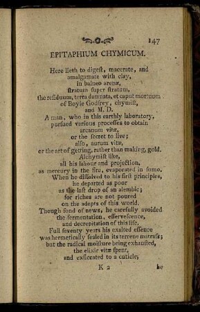 Epitaphium Chymicum