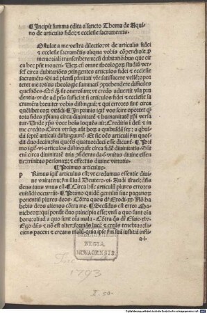 De articulis fidei et ecclesiae sacramentis