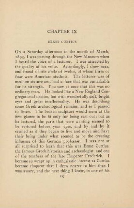 Chapter IX. Ernst Curtius