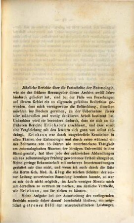 Bericht über die wissenschaftlichen Leistungen im Gebiete der Entomologie. 1848, 1848 (1850)