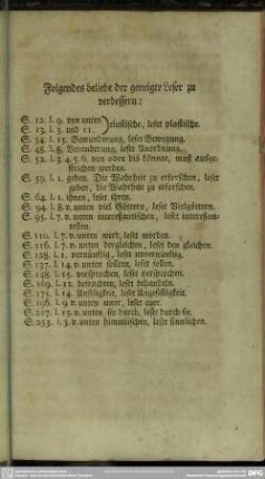 Folgendes beliebe der geneigte Leser zu verbessern