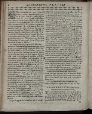 Andreae Rivini P.P.P. Notae Ad Veneris Pervigilium