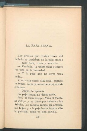 La paja brava