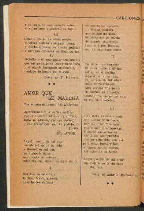 Amor que se marcha
