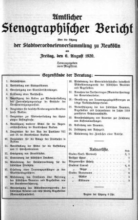 6. August 1920