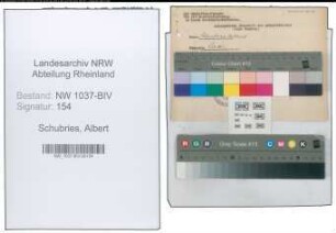 Entnazifizierung Albert Schubries , geb. 05.10.1891 (Verw.Sekretaer)