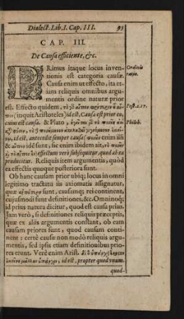 Cap. III. De Causa efficiente, etc.