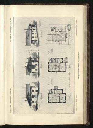 Tafel 17: Projekt zu einem Châlet für Herrn Simmler in Bendlikon bei Zürich