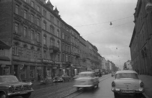 Östliche Kaiserstraße zwischen Waldhorn- und Fasanenstraße.