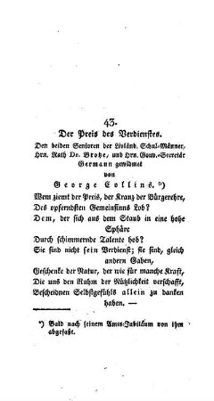 Der Preis des Verdienstes : [43.]