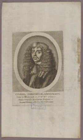 Bildnis des Conradus Christophorus Königsmarck