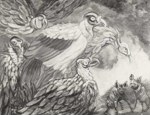 Tierbild IV (Wiederliche Geier; Geier II)