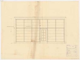 Schloss Posen, Posen Umbau: Wandabwicklung Registratur des Gauleiters 1:20