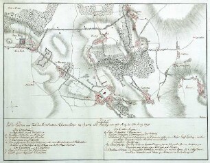 WHK 32 Krieg mit Frankreich 1792-1805: Plan der Stellungen des Hessischen Korps bei Rumes und Bachy, 19. Mai bis 22. Juni 1794