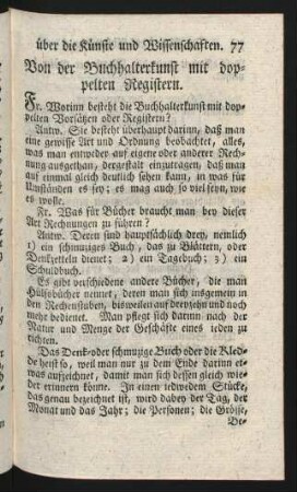 Von der Buchhalterkunst mit doppelten Registern