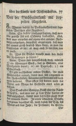 Von der Buchhalterkunst mit doppelten Registern