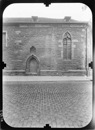 Erfurt-Altstadt, Fischersand. Brunnenkirche (Baubeginn 1253, Wiederherstellung 1880-1890, Umgestaltung 1954-1956). Teilansicht von Südost