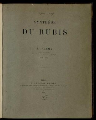 Synthèse du rubis