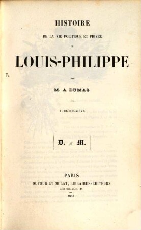 Histoire de la vie politique et privée de Louis-Philippe, 2