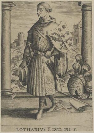 Bildnis von Lotharius I., Kaiser des Römisch-Deutschen Reiches