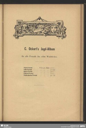 C. Ockert`s Jagd-Album