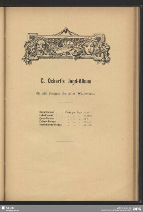 C. Ockert`s Jagd-Album
