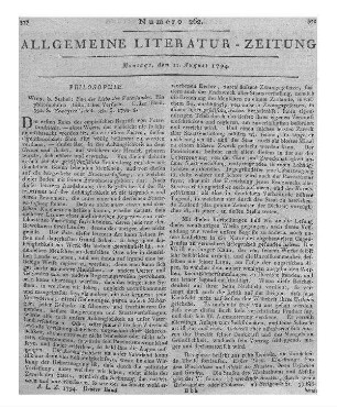 Von der Liebe des Vaterlands. T. 1-2. Ein philosophisch-historischer Versuch. Wien: Stahel 1793