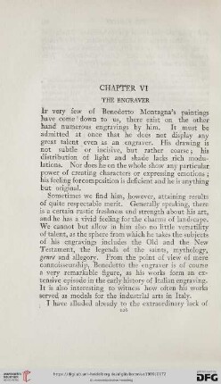 Chapter VI: The engraver