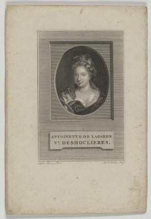 Bildnis der Antoinette de Lagarde Deshoulières