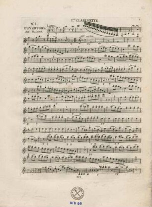No. 1 Ouverture. Par Blasius.