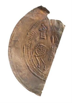 Münze, Brakteat (Hälbling), Prägejahr um 1208 - 1210