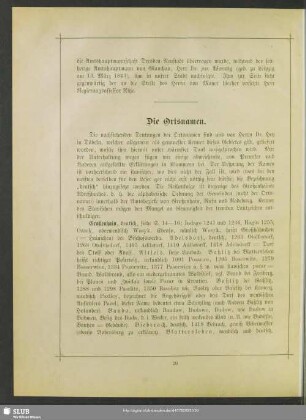 Die Ortsnamen