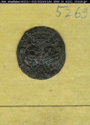 Siegler: Überlieferungsart: Stoff: Lack Farbe: schwarz Form: oval. Durchmesser: 17 mm Art: Typ: Umschrift: