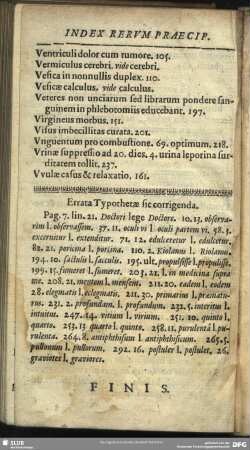 Errata Typothetae sic corrigenda