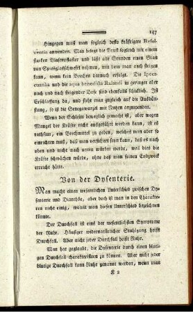 Von der Dysenterie